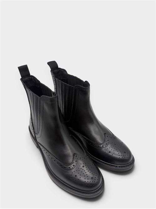 Stivaletto Chelsea in pelle nera FUNNY DUCK | VR600054PELLEBLACK